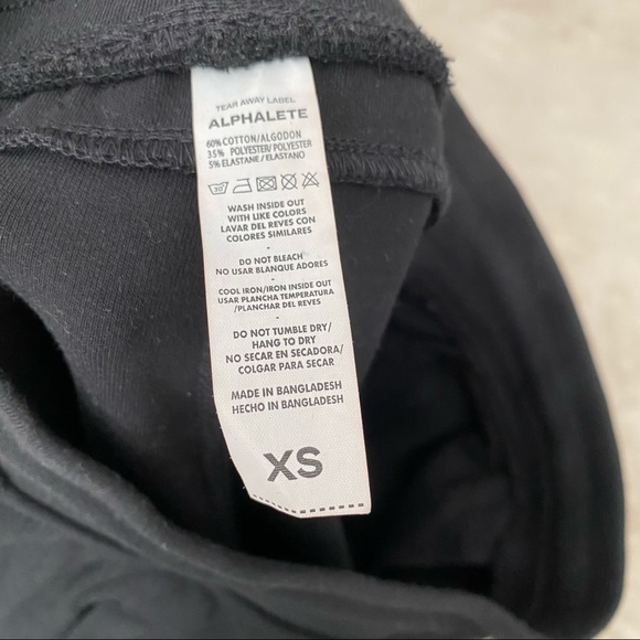 SOLD! ALPHALETE - Black Essential Joggers - XS - Picture 5 of 6